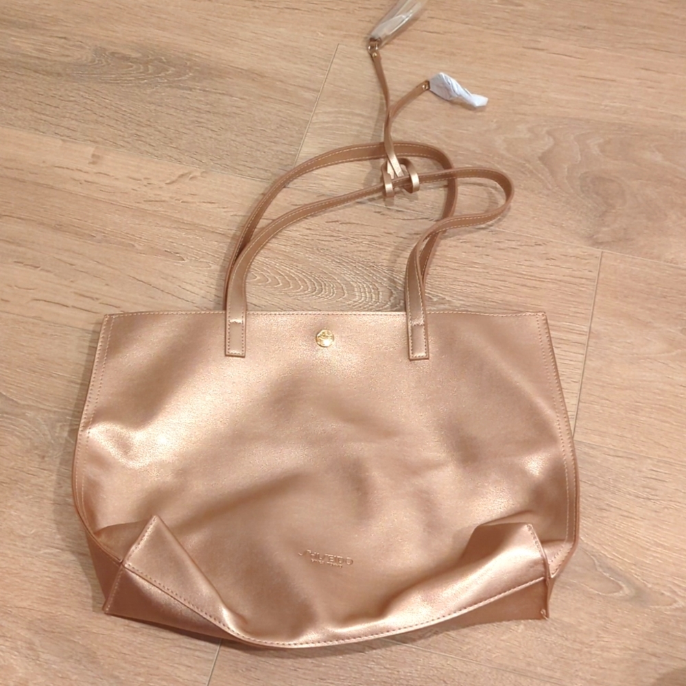 Shiseido Tote Bag in Gold/Champagne with tassels (removeable)